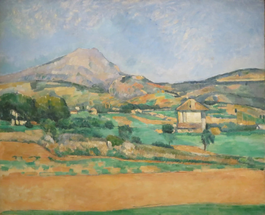 The Sainte-Victoire Mountain seen from the Valcros path (and the La Générale bastide) - Paul Cézanne