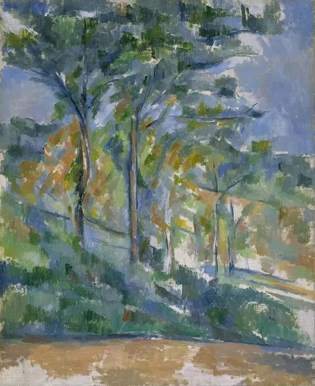 Sous-bois La Forêt 1900–1904 Paul Cézanne Fitzwilliam Museum 2381 – reproduction peinture à l’huile sur toile