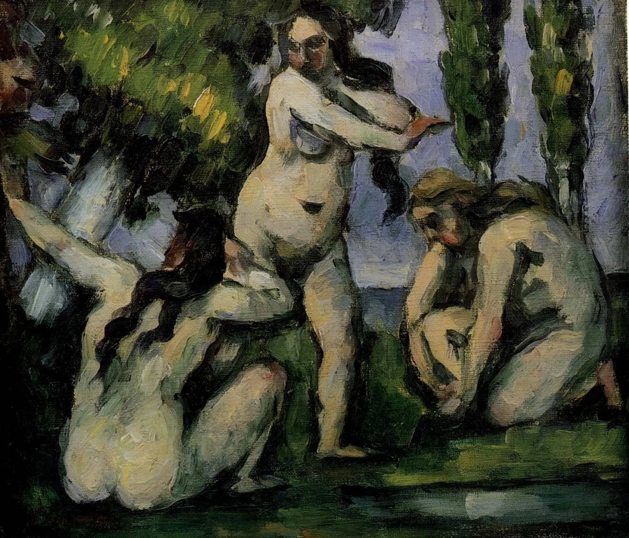 Three Bathers - Paul Cézanne