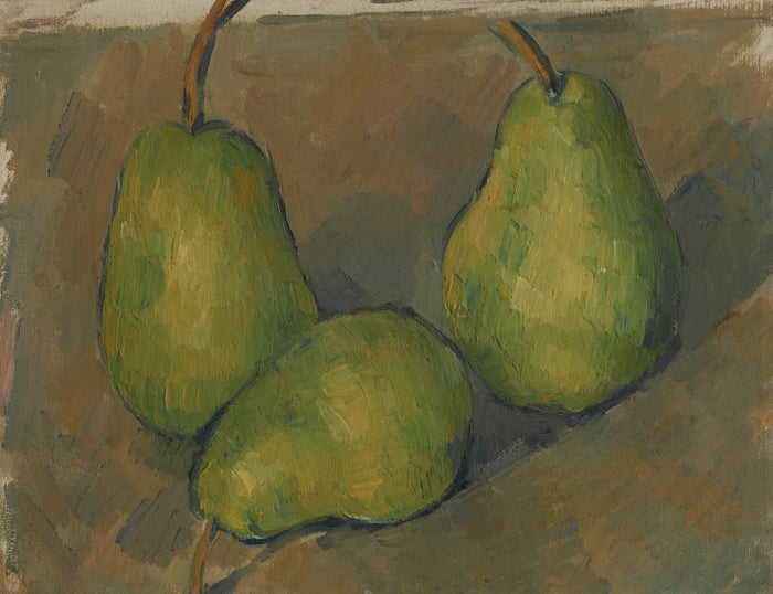 Three pears, 1878-1879-Paul Cézanne