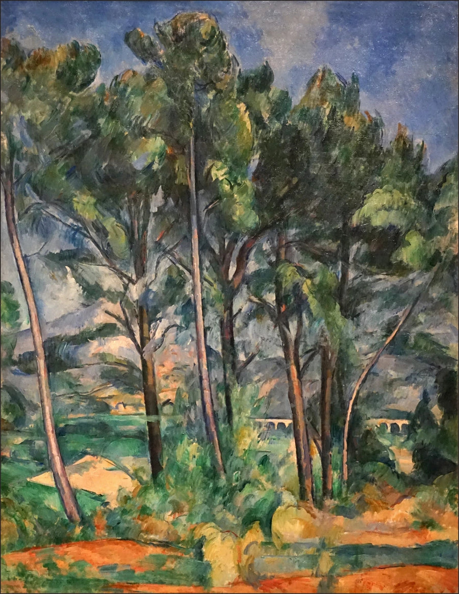 Mont Sainte-Victoire and viaduct near Valcros - Paul Cézanne