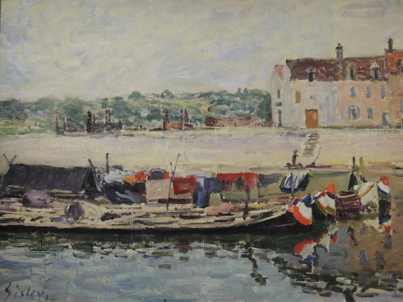 Barges at St-Mammès - Alfred Sisley