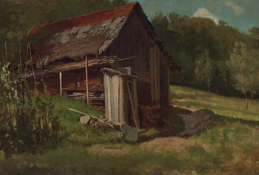 Swiss mountain chalet - Albert Bierstadt
