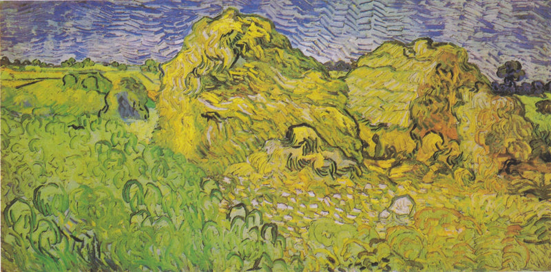 Field with Wheat Stacks - Vincent van Gogh