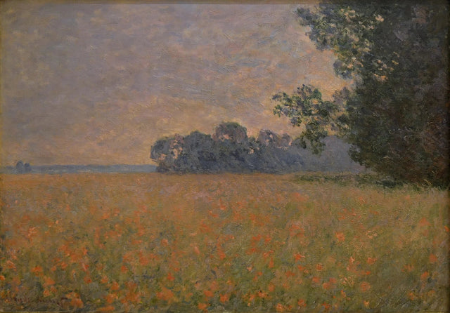 Poppy oat field W1258 - Claude Monet