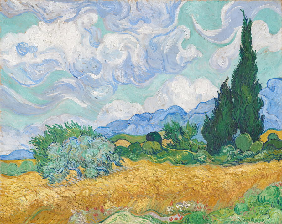 A wheat field with cypresses - Vincent van Gogh