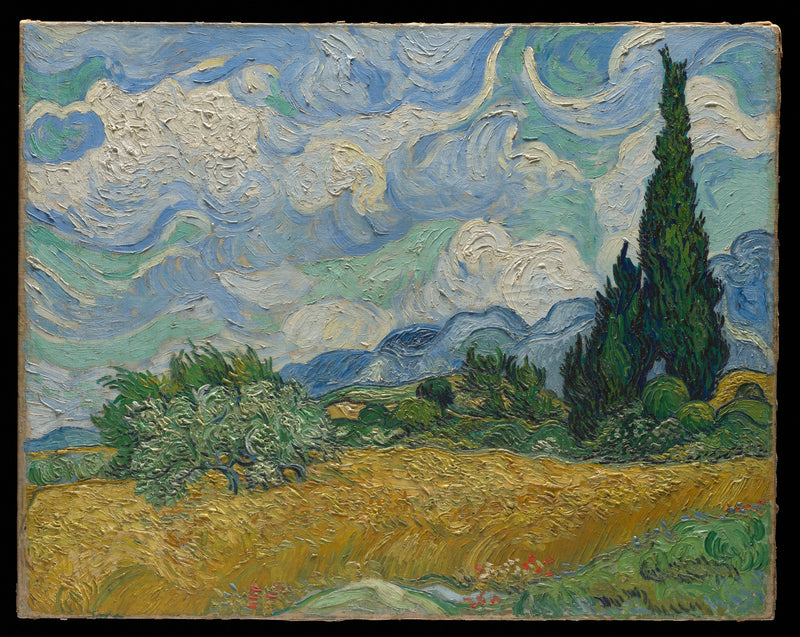 Cypress with Golden Wheat - Vincent van Gogh