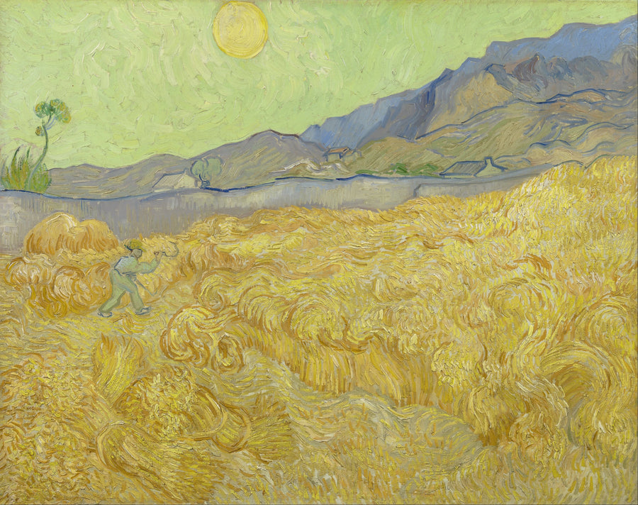 Wheat Field with a Reaper - Vincent van Gogh