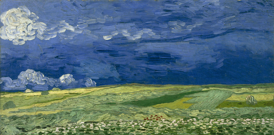 Wheat Field Under Thunderous Clouds - Vincent van Gogh