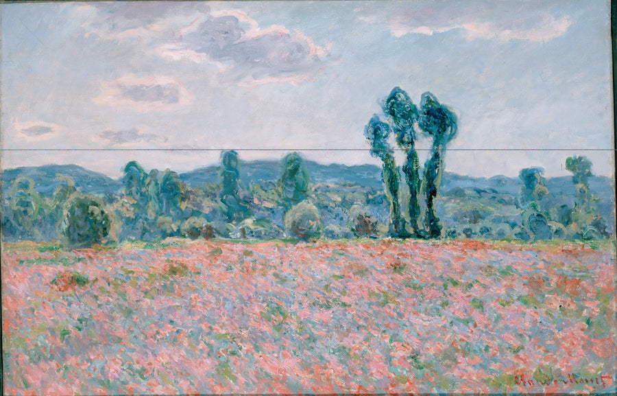 Poppy Fields at Giverny - Claude Monet