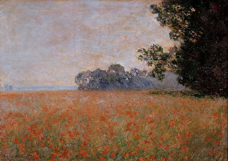 Oat Field with Shells - Claude Monet