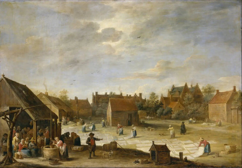 Bleaching Field - David Teniers the Younger