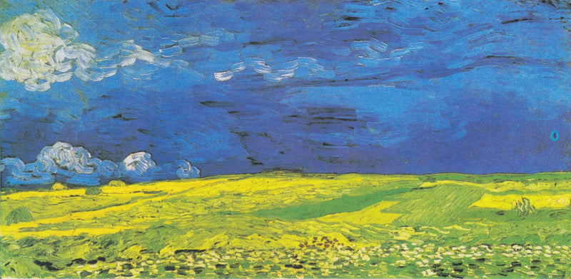 Wheat Field Under Thunderous Clouds - Vincent van Gogh