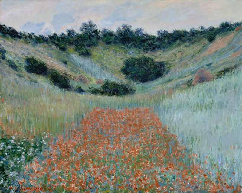 Field of poppies in a hollow near Giverny - Claude Monet