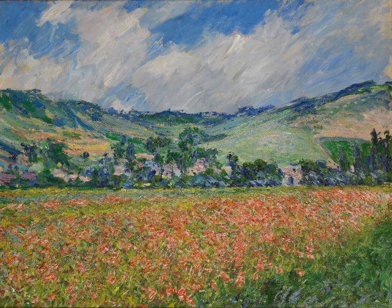 field of poppies. Surroundings of Giverny - Claude Monet