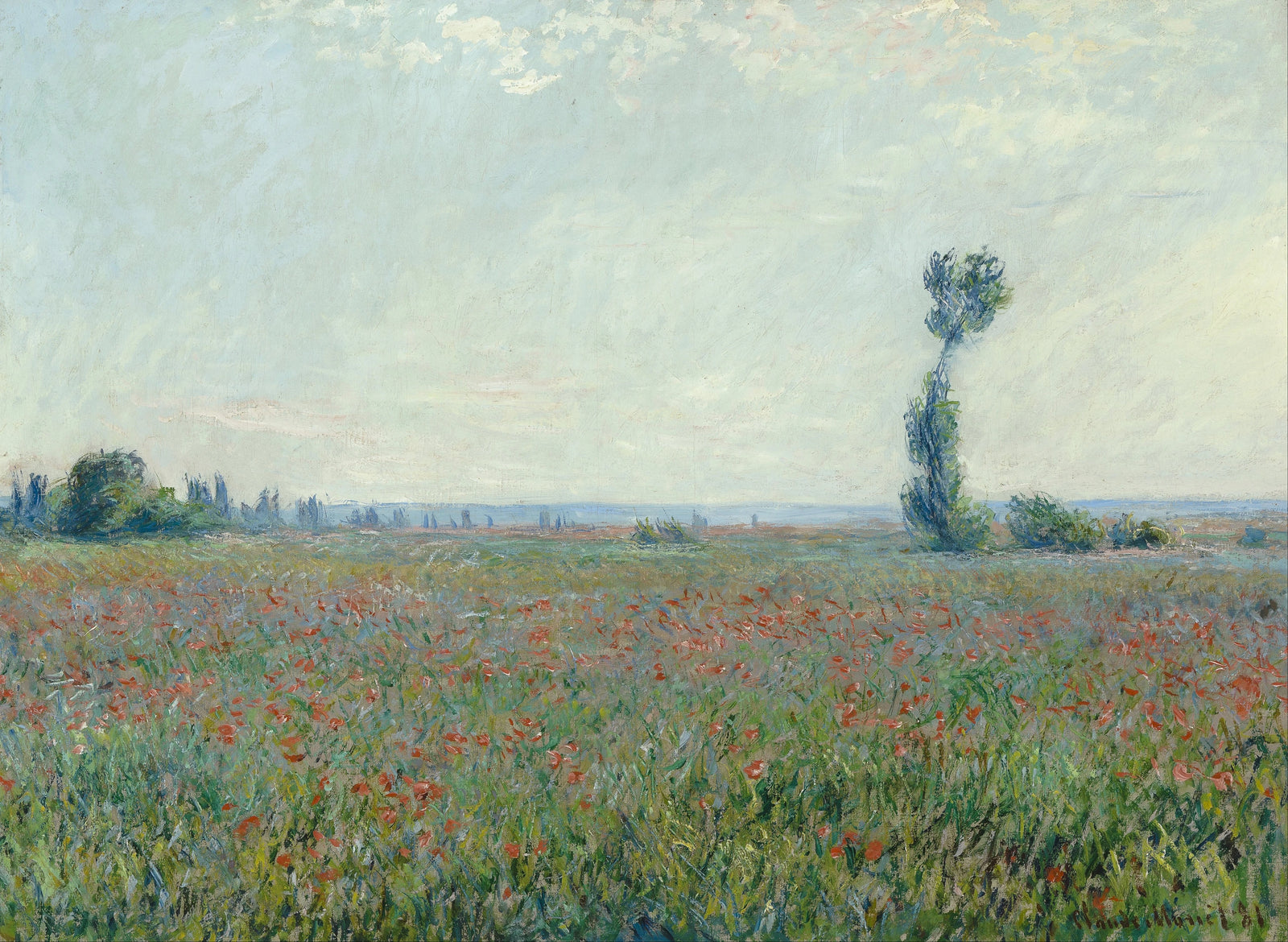 Poppy field W677 - Claude Monet