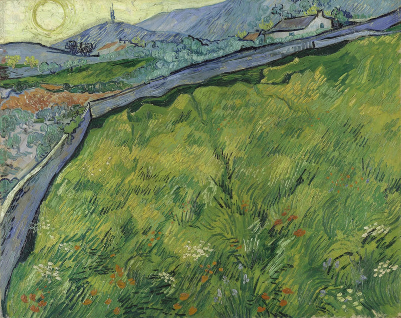 Spring Wheat Field at Sunrise - Vincent van Gogh