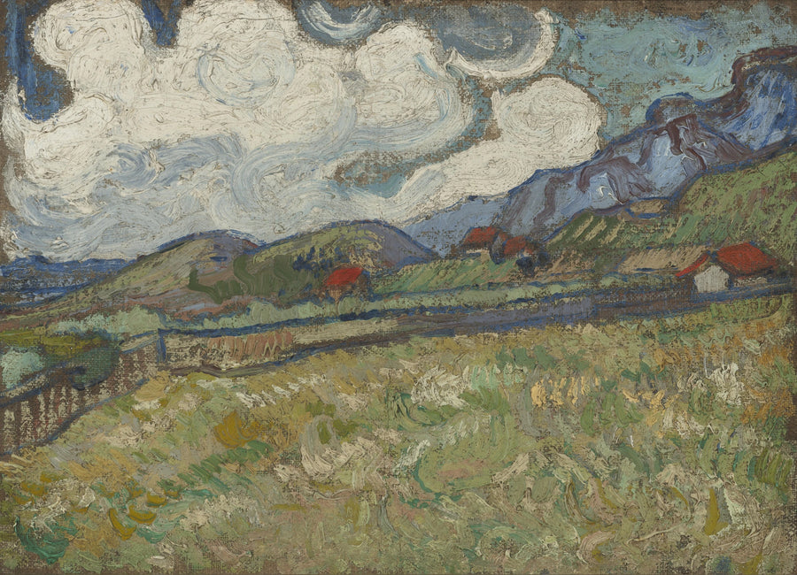 The Wheat Field Behind Saint-Paul Hospital, Saint-Rémy - Vincent van Gogh