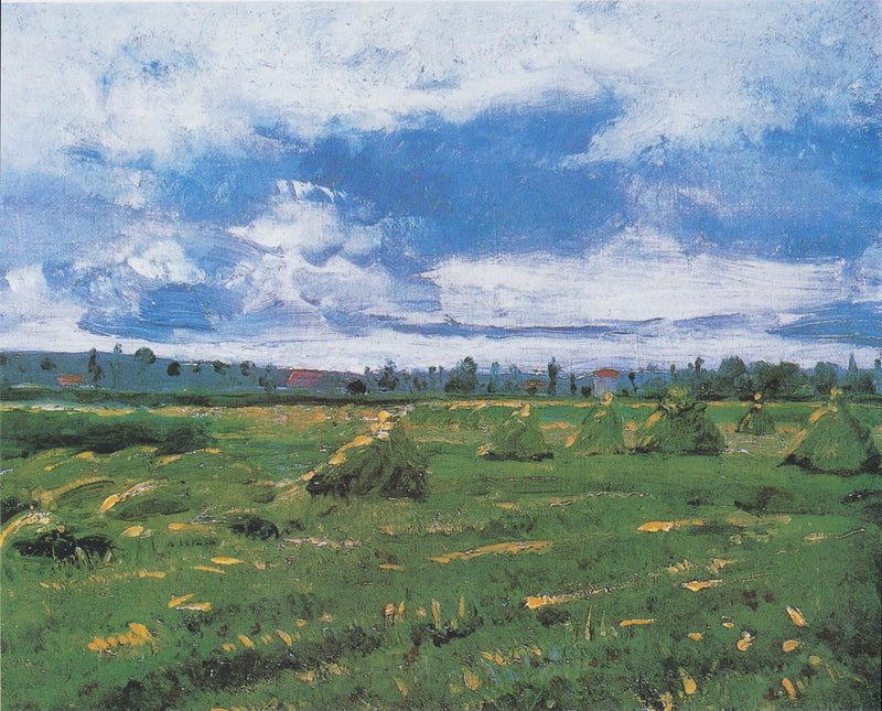 Wheat Field with Stacks - Vincent van Gogh
