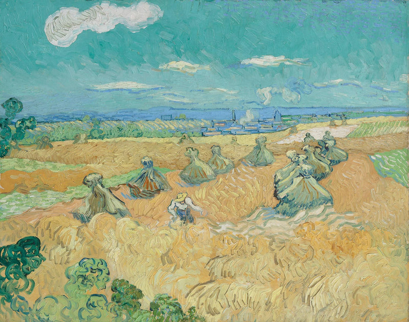 Wheat Field with Sheaves and Reaper - Vincent van Gogh