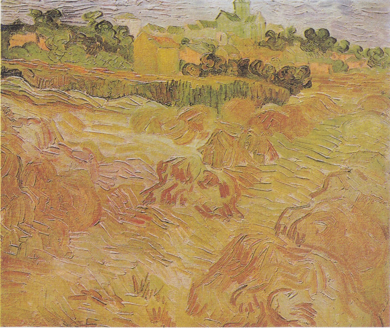 Wheat Fields with Auvers in the Background - Vincent van Gogh