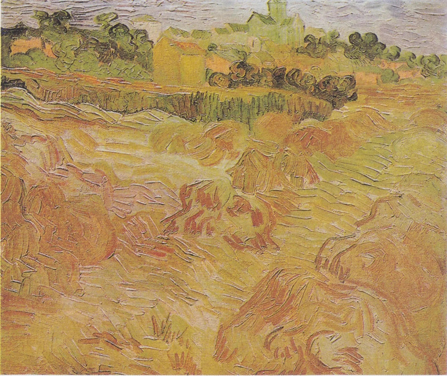 Wheat Fields with Auvers in the Background - Vincent van Gogh