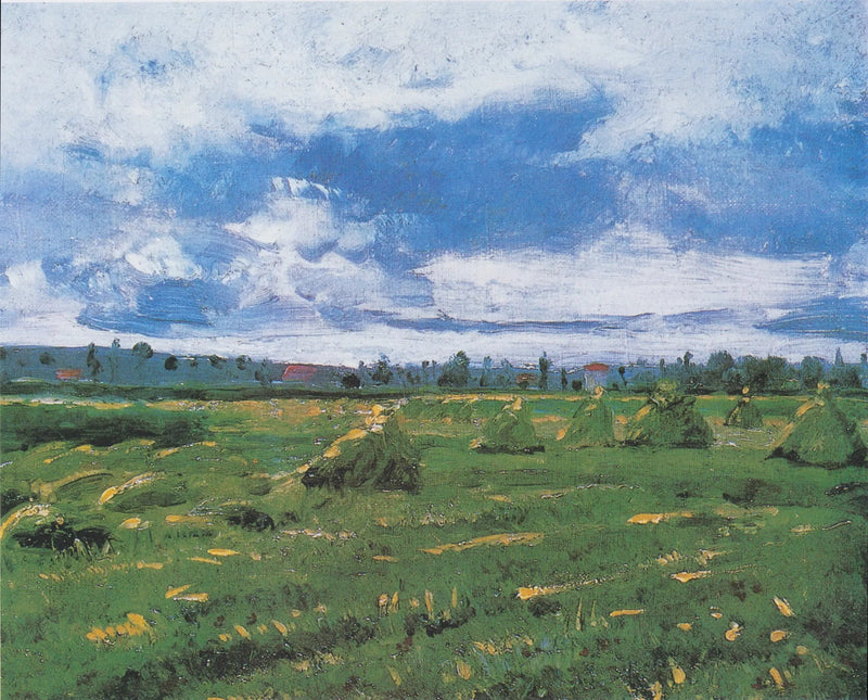 Wheat Field with Stacks - Vincent van Gogh