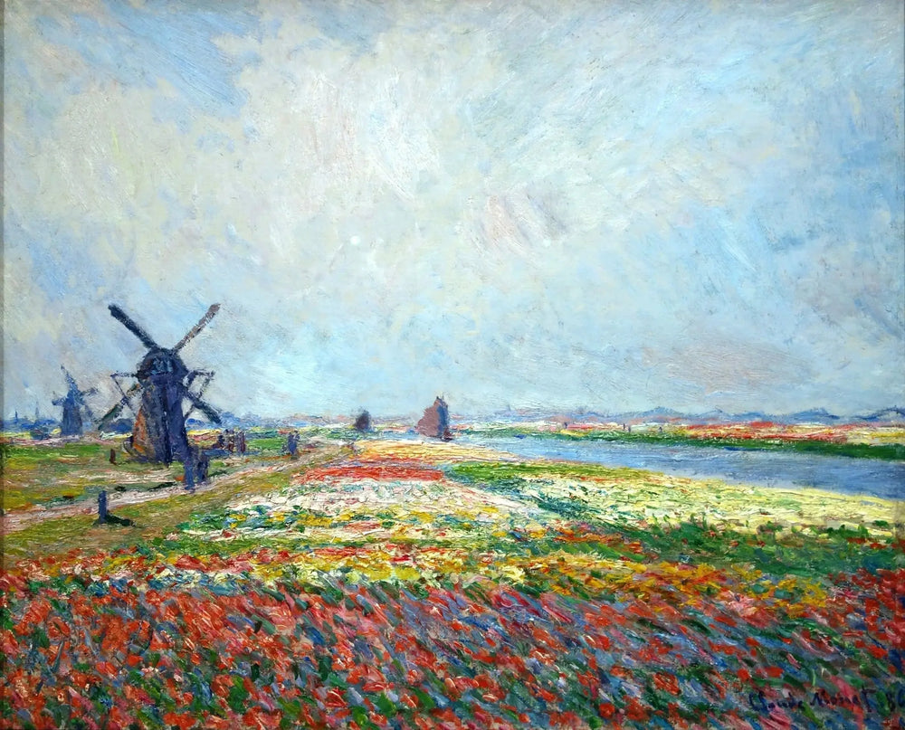 Champs de tulipes près de La Haye - Claude Monet image 1 reproduction réalisée par Alpha Reproduction