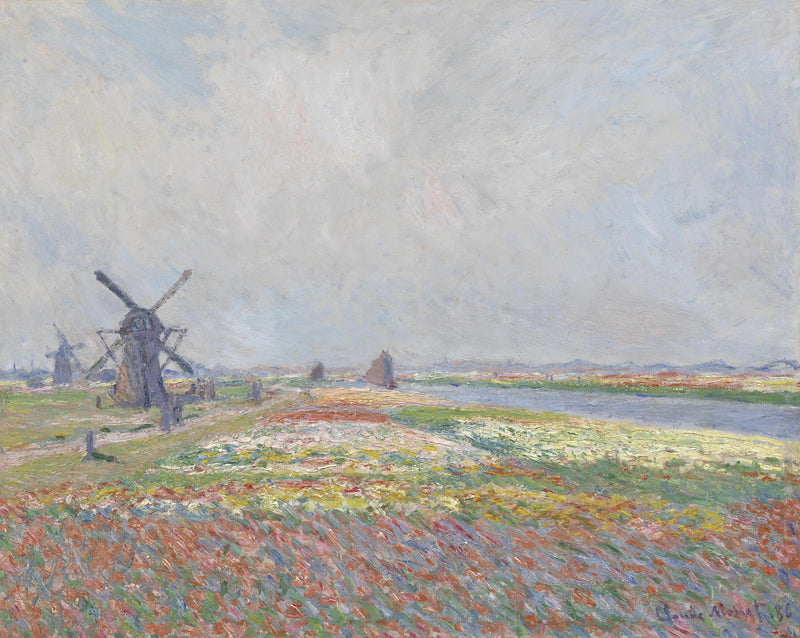 Tulip fields near The Hague W1068 - Claude Monet