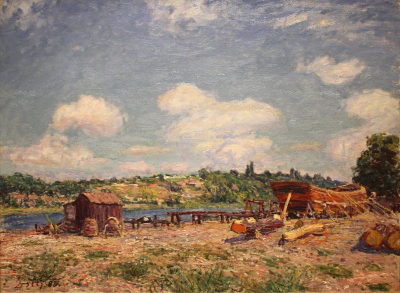 Shipyard at Saint-Mammès - Alfred Sisley