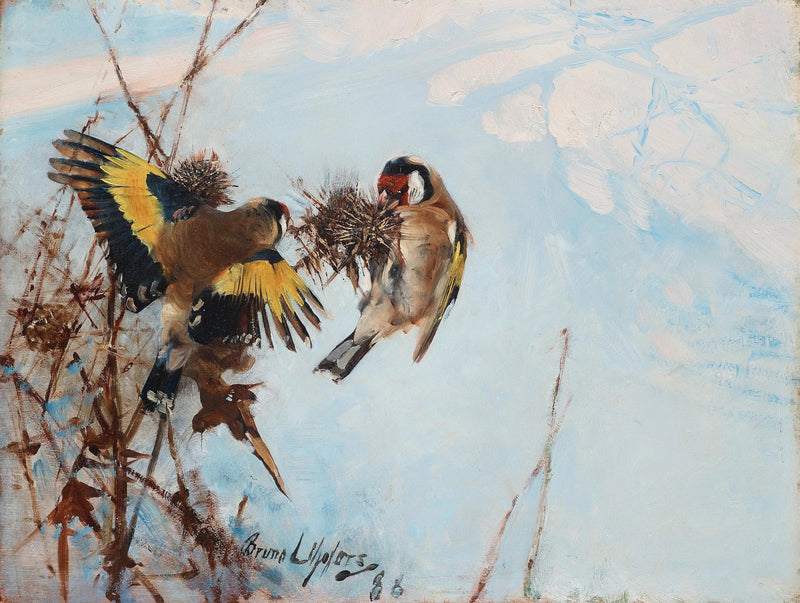 European Goldfinches - Bruno Liljefors