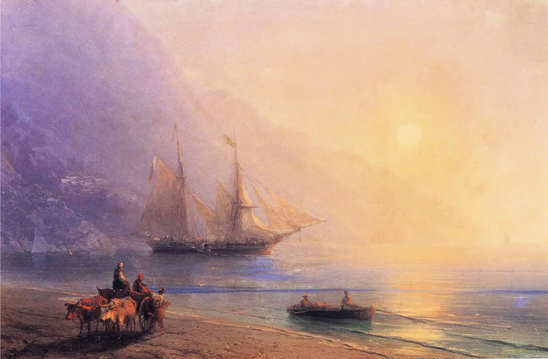 Loading provisions off the coast of Crimea - Ivan Aïvazovski