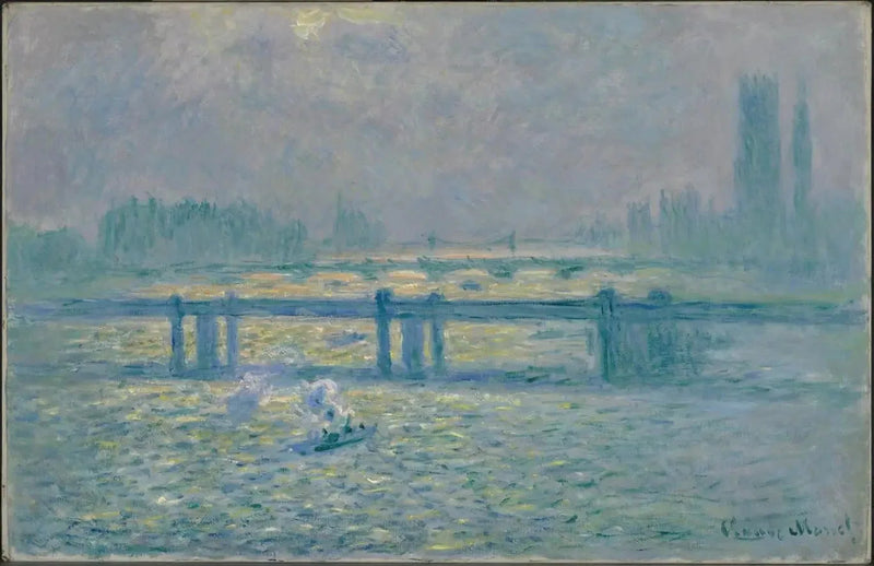 Charing Cross Bridge, reflections on the Thames - Claude Monet
