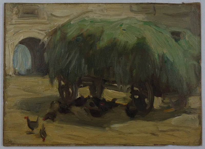 hay cart - Franz Marc