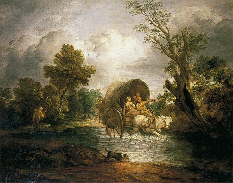 Campaign cart crossing a ford - Thomas Gainsborough