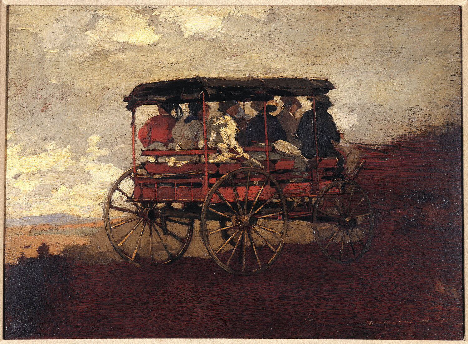 Chariot de montagne - Winslow Homer image 1 copie de tableau peinte à la main