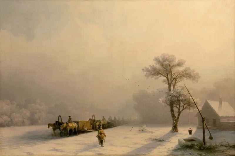 Winter Chariots en route - Ivan Aïvazovski