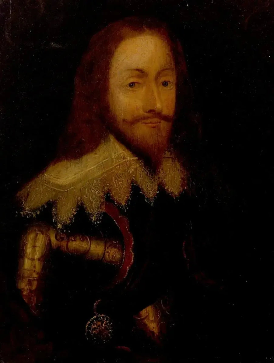 Charles I (1600-1649), in armor and wearing the Order of the Thistle - Antoine van Dyck