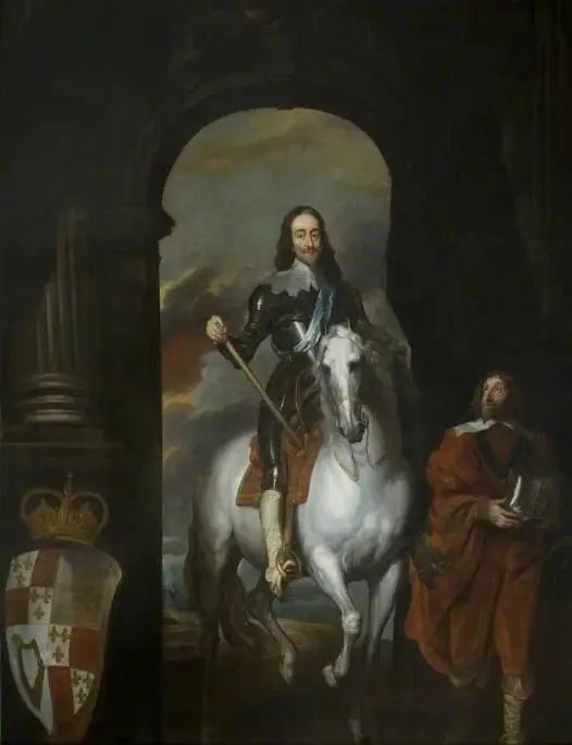 Charles I (1600-1649), on a white horse - Antoine van Dyck