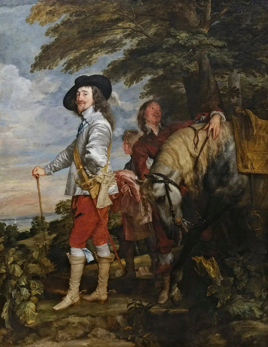 Charles I at the Hunt - Antoine van Dyck