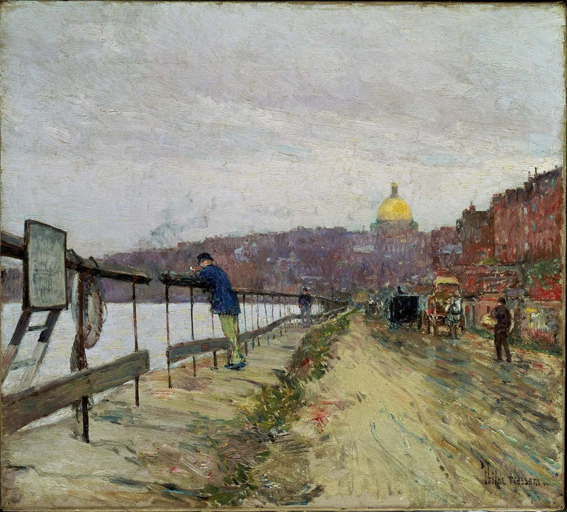 Charles River and Beacon Hill - Childe Hassam