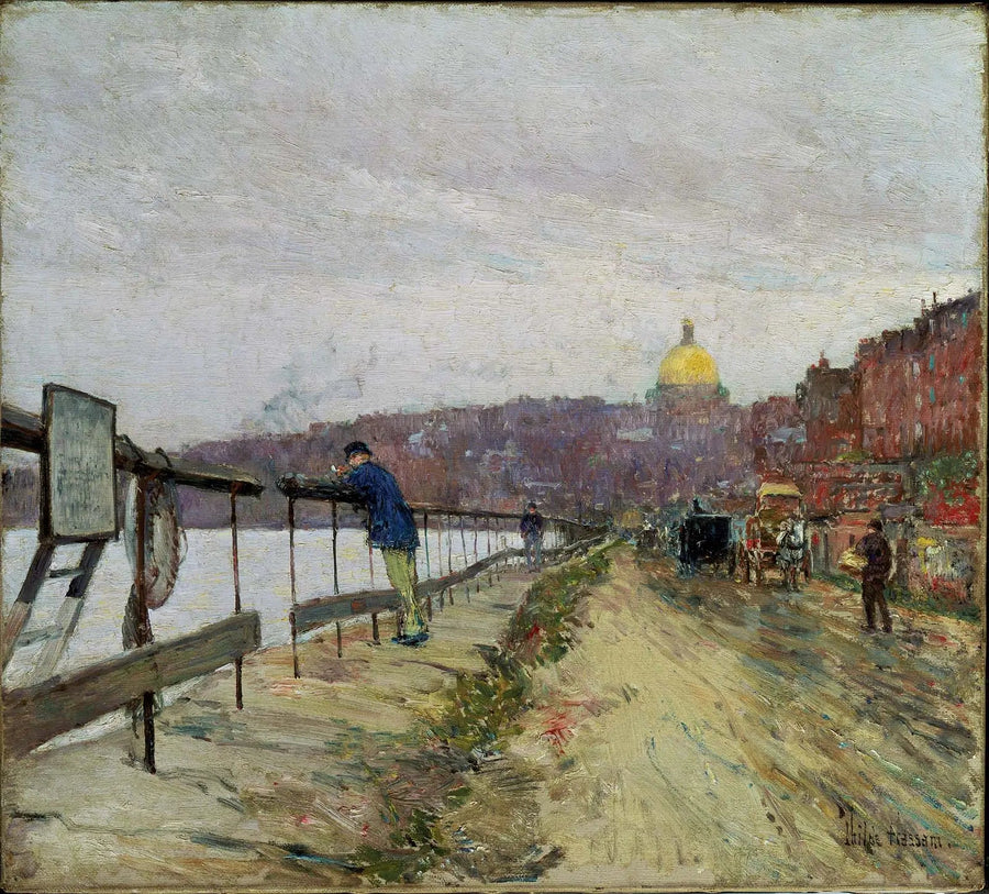 Charles River and Beacon Hill - Childe Hassam
