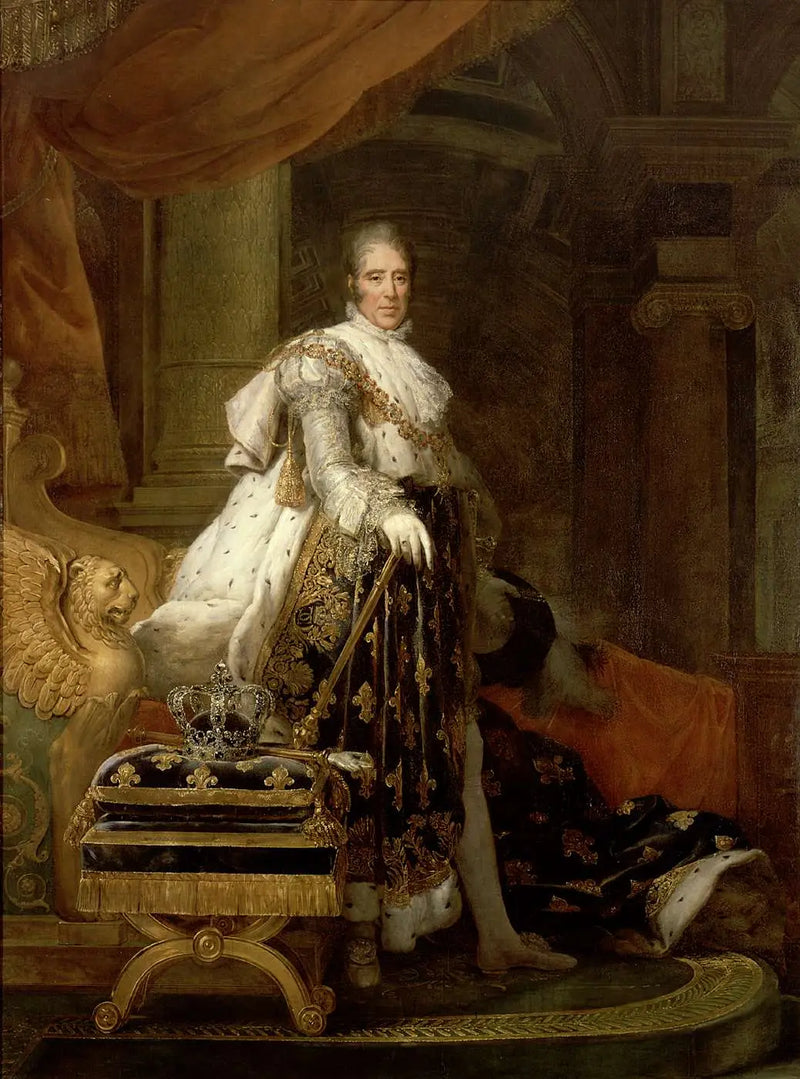 Charles X in coronation robes - François Gérard