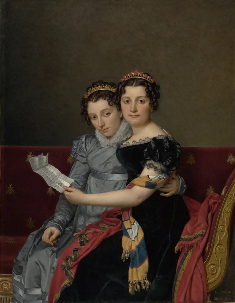 Charlotte and Zénaïde Bonaparte - Jacques-Louis David