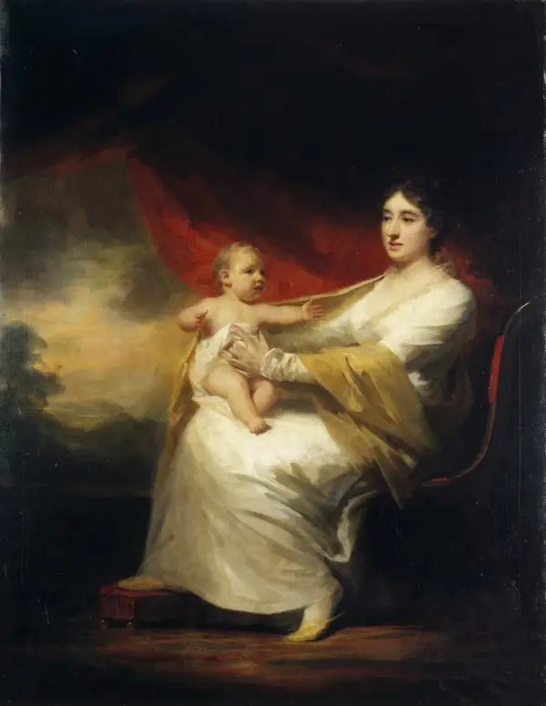 Charlotte Hall, Lady Hume Campbell de Marchmont, and her son, Sir Hugh Hume Campbell, 7th Baron of Marchmont (1812 - 1894) - Henry Raeburn