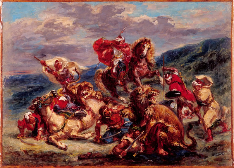 Lion Hunt - Eugène Delacroix