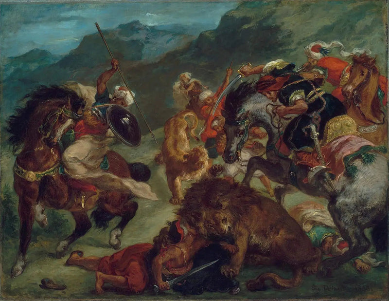 Lion Hunt - Eugène Delacroix