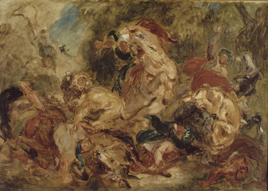 Lion Hunt - Eugène Delacroix
