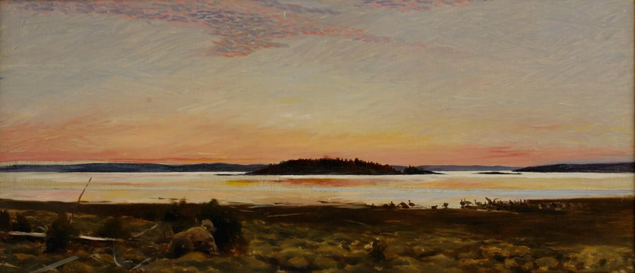 goose hunting - Bruno Liljefors
