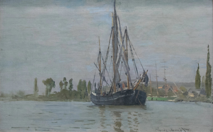 Tide chaser at anchor W207 - Claude Monet